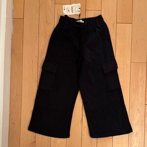 Zara Kids Black Cargo Joggers